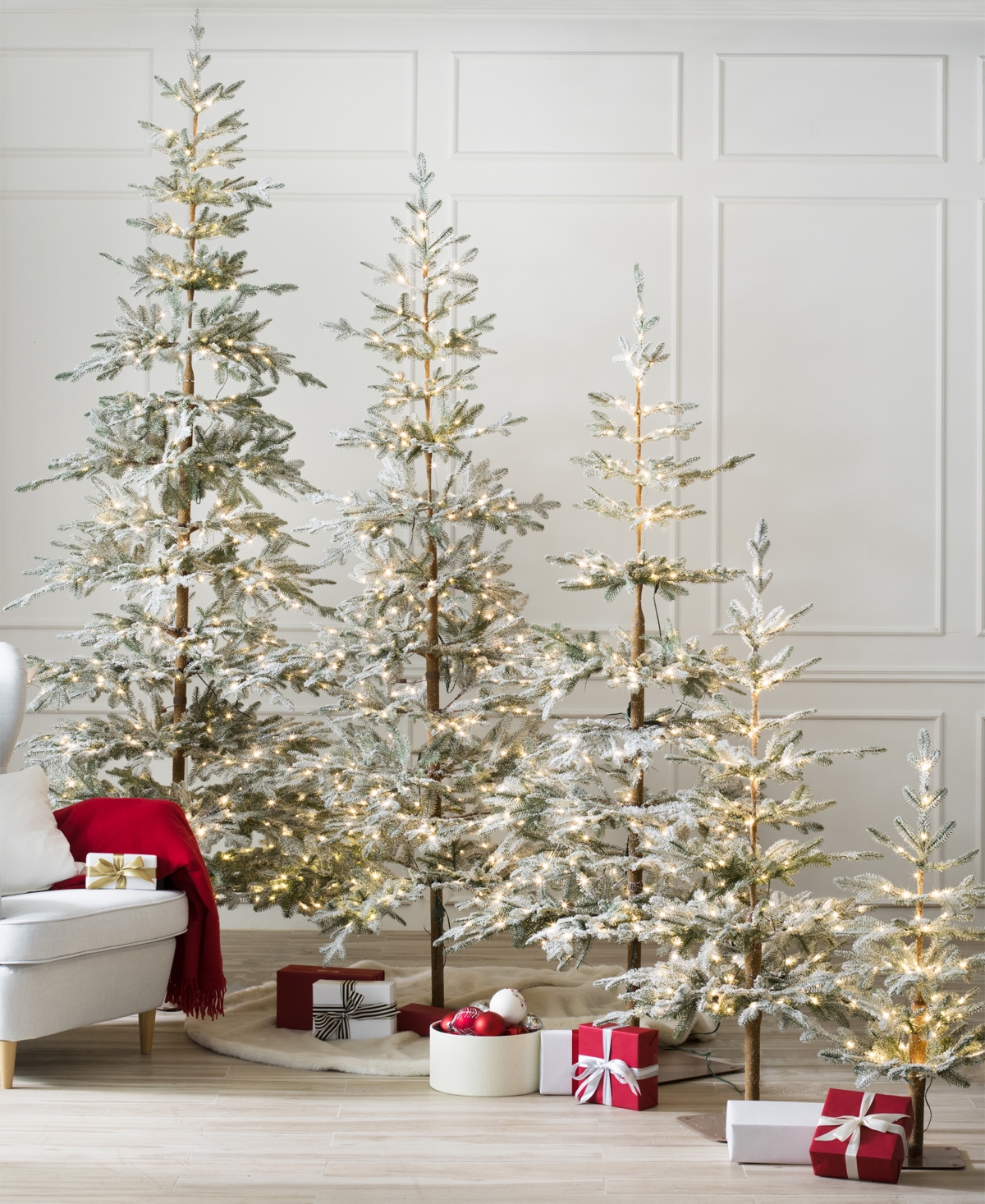 Balsam Hill 9 Ft Pre-lit Frosted Alpine Balsam Tree In White