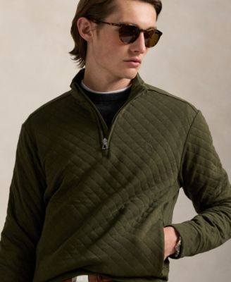 Men's Quilted Double-Knit Jersey Pullover