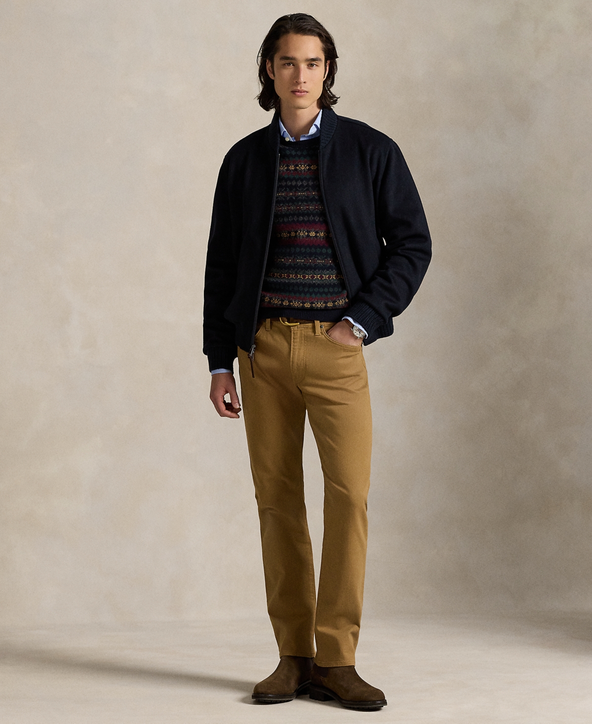 Polo Ralph Lauren Men's Sullivan Slim Stretch Twill Pants In Brown