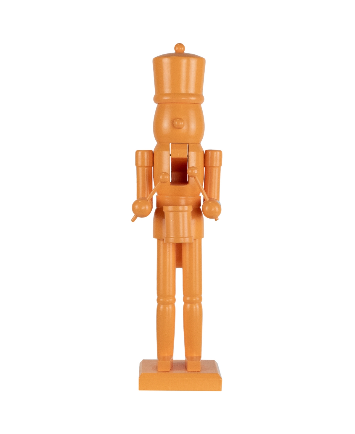 15" Drummer Soldier Nutcracker Christmas Figure - Orange