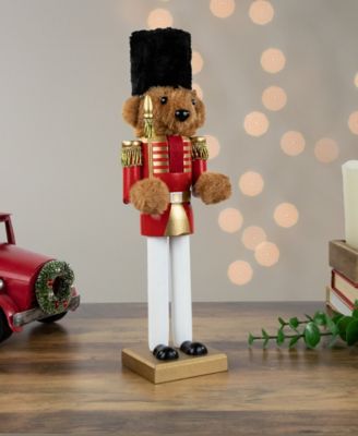 14" Plush Teddy Bear Soldier Christmas Nutcracker