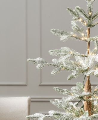 3 ft Frosted Alpine Balsam Fir Pre-Lit Tabletop Tree