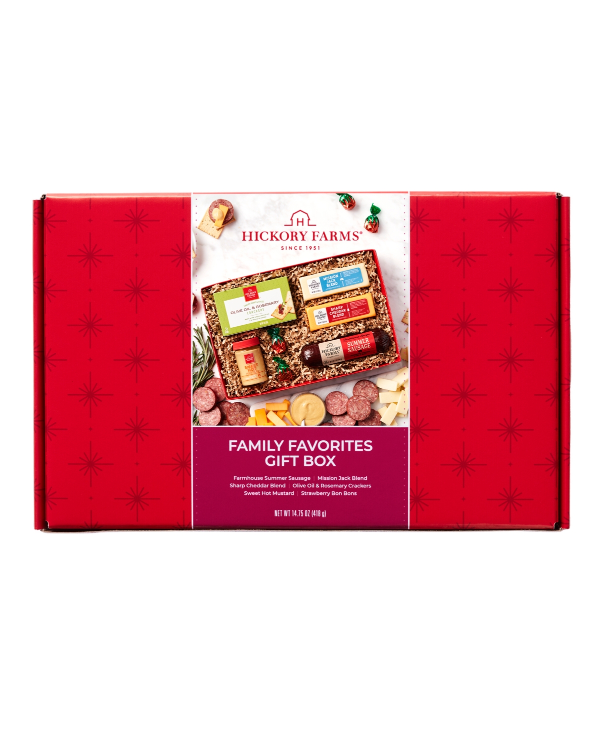 Hickory Farms Family Favorites Gift Box In Transparent