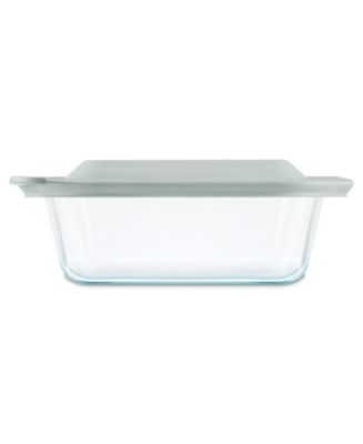 Pyrex Deep Dish Baker with Lid, 8in x 8in
