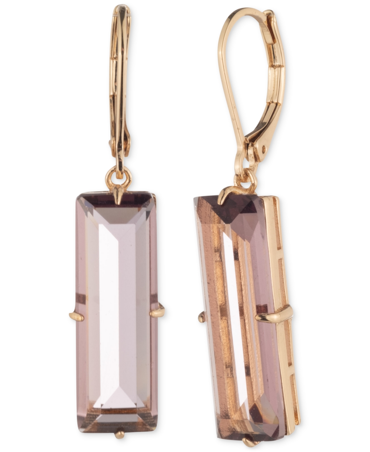 Ralph Lauren Crystal Baguette Drop Earrings