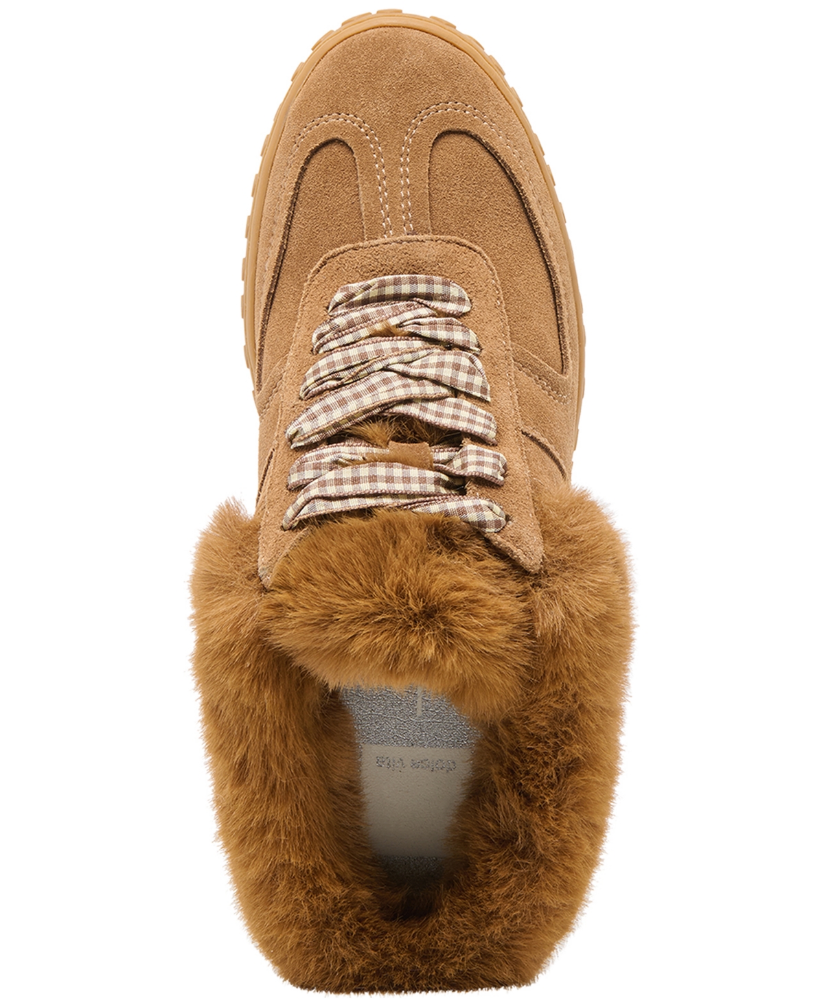 Dolce Vita Women's Izzey Plush Cozy Retro Slides Sneakers In Brown