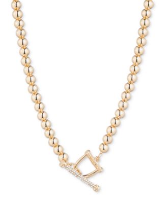 Lauren Ralph Lauren - Pav&eacute; Toggle Beaded 16" Collar Necklace
