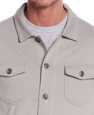 Men's Long Sleeve Twill Button-Front Jacket