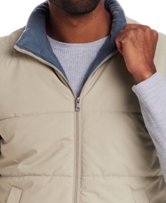 Men's Matte Zip Front Puffer Vest