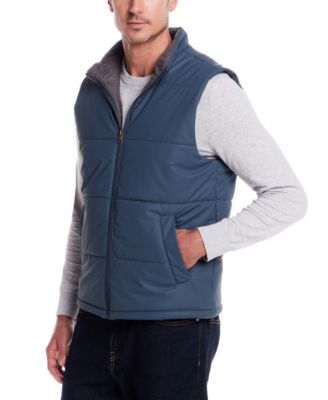 Men's Matte Zip Front Puffer Vest