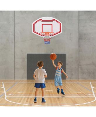 Large Wall Mounted Basketball Hoop with 36" x 24" Shatter-proof Backboard or Kids