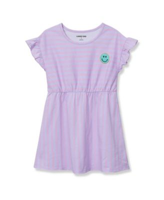 Girls Short Sleeve Gathered Waist Tunic Top