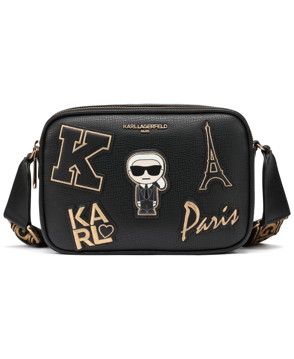 Maybelle Crossbody Bag - Black/Gold