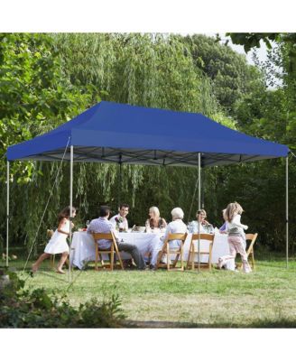 10'x20' Pop up Canopy Tent Folding Heavy Duty Sun Shelter Adjustable W/Bag