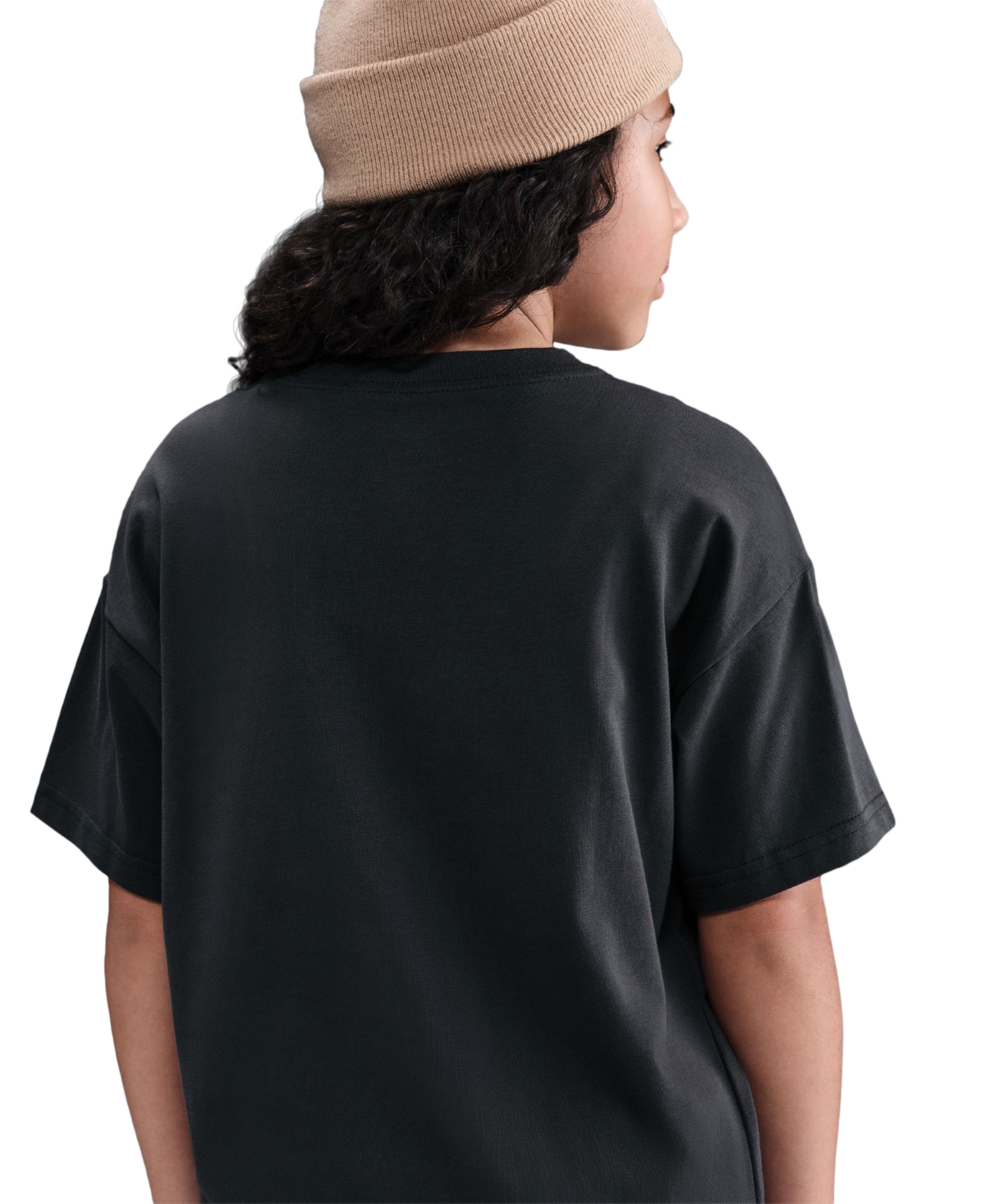 Nike Big Kids Sportswear Logo Graphic T-shirt In Black