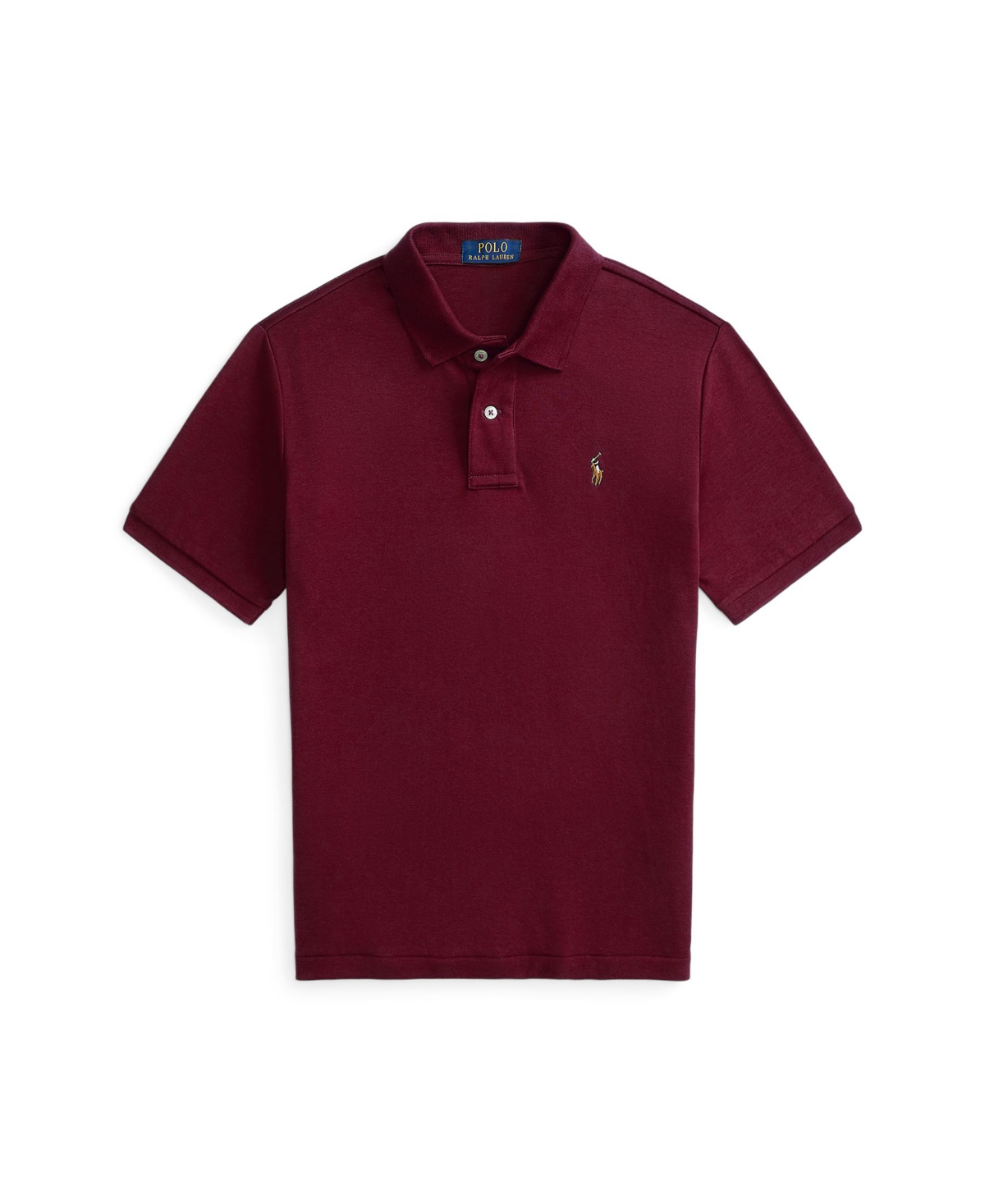 Polo Ralph Lauren Short-sleeve Polo Shirt In Burgundy