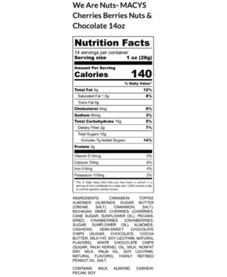 R.H Macy & Co. Holiday Deluxe Assortment Cherries, Berries, Nuts & Chocolate, 14 oz.