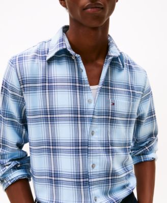 Men's Regular-Fit Soft Touch Blend Checked Shirt