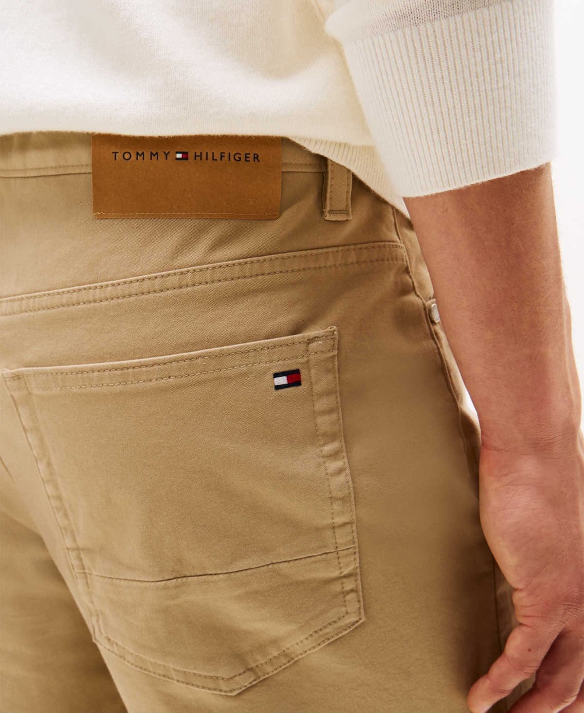 Tommy Hilfiger Men's Denton Slim-Straight Five-Pocket Stretch Essential Twill Pants