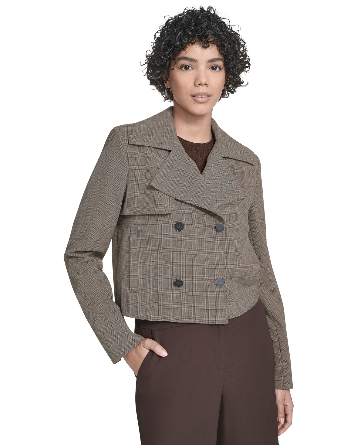 Calvin Klein Women's Cropped Trench Jacket