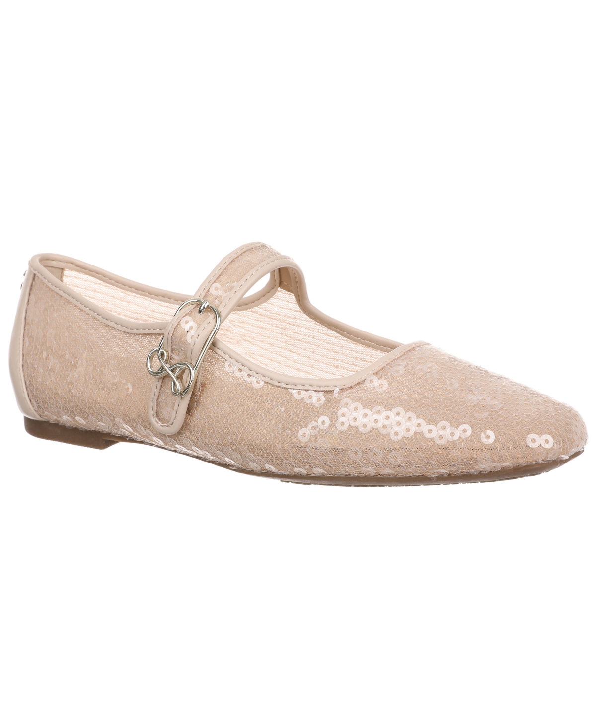 Sam & Libby Fredi Mary Jane Flat In Neutral