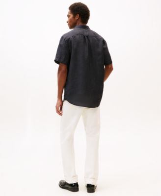 Men's Regular-Fit Linen Short-Sleeve Shirt
