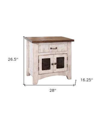 One-Drawer Nightstand – Compact Bedside Table with Storage
