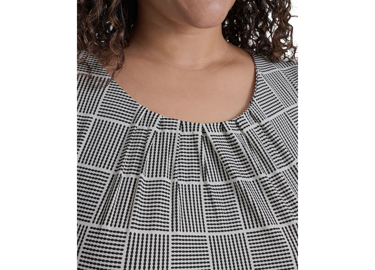 Plus Size Pleated Top