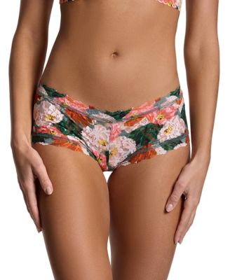 Women's Printed Signature Lace Boyshort