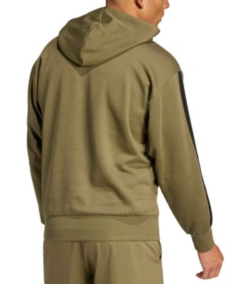 Men's Essential Three Stripes Fleece Hoodie