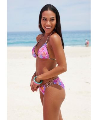 Women's Leopard Cheetah Floral Classic Bikini Swimsuit Bottom