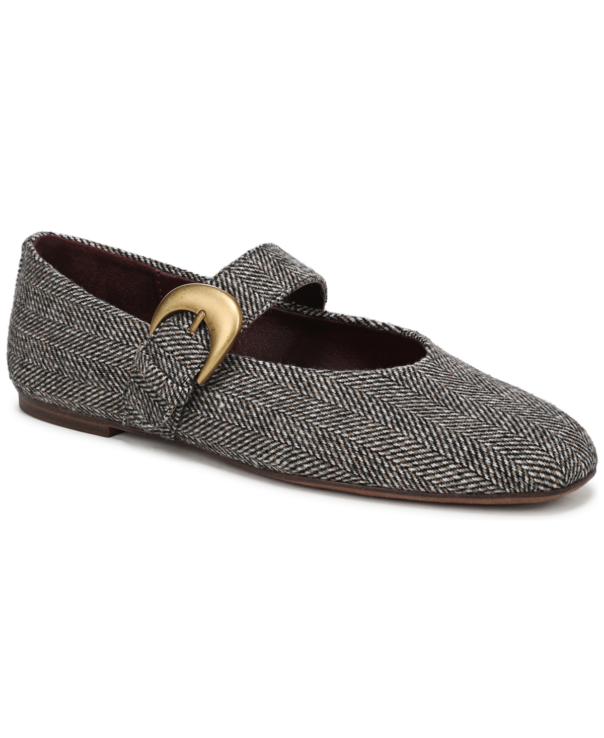Circus Ny By Sam Edelman Bella Herringbone Mary Jane Flat In Gray