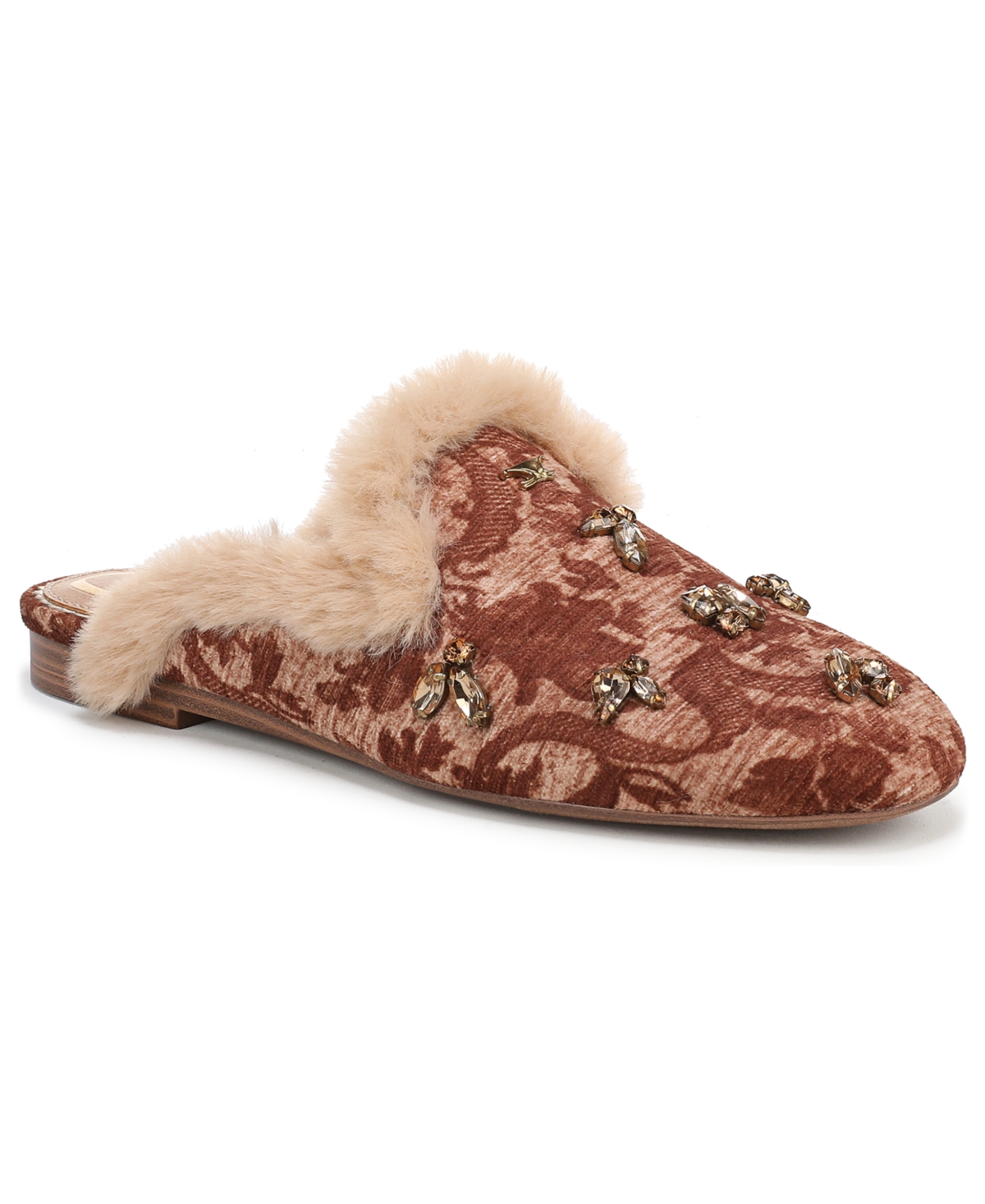 Circus Ny By Sam Edelman Tillie Faux Fur Trim Mule In Brown