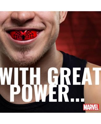 MARVEL Sports Mouthguard Dual Layer Premium Mouth Guard with Case for Basketball, Football, MMA, Hockey - Adult - SPIDER MAN