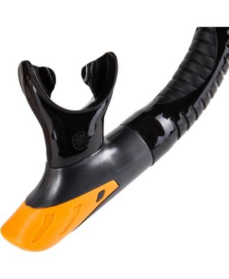 Torpedo Tempered Glass Mask & Dry Top Snorkel Combo Set - Yellow