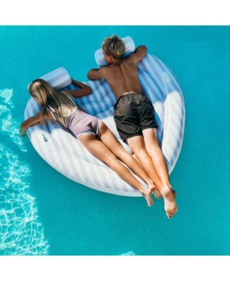 Lie-On Twin Float: Stole My Heart - Pink Stripe