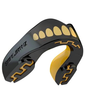 EXTRO Dual Layer Mouth Guard with Case for Basketball, Lacrosse, Football, MMA, Hockey, Wrestling - Adult 12+ Years - GOLDIE