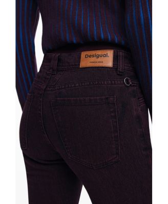 Women's Burgundy flare jeans