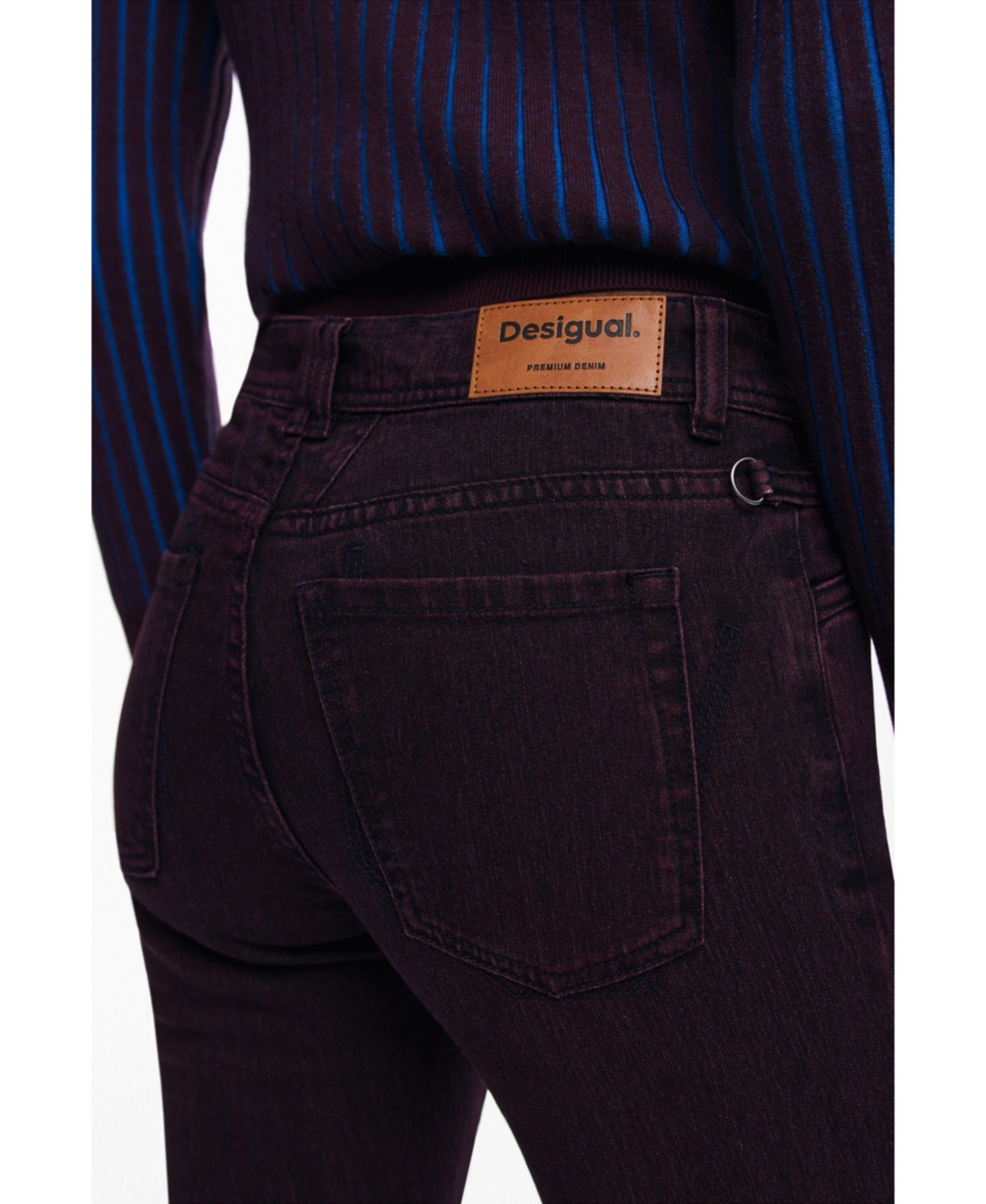 Desigual Flare Jeans In Black