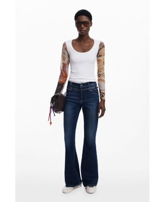 Women's Chiffon sleeve T-shirt