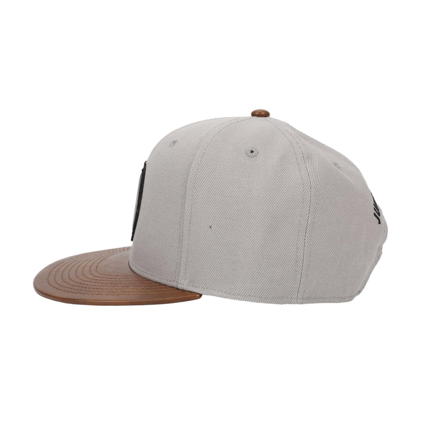 Men's Logo Woven Patch White Snapback Hat