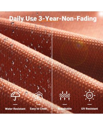 Outdoor Patio Furniture Set,8 Pieces Rattan Outdoor Sectional Cozy Sofa,Patio Conversation Sets with Swivel Chairs and Solar Coffee Table