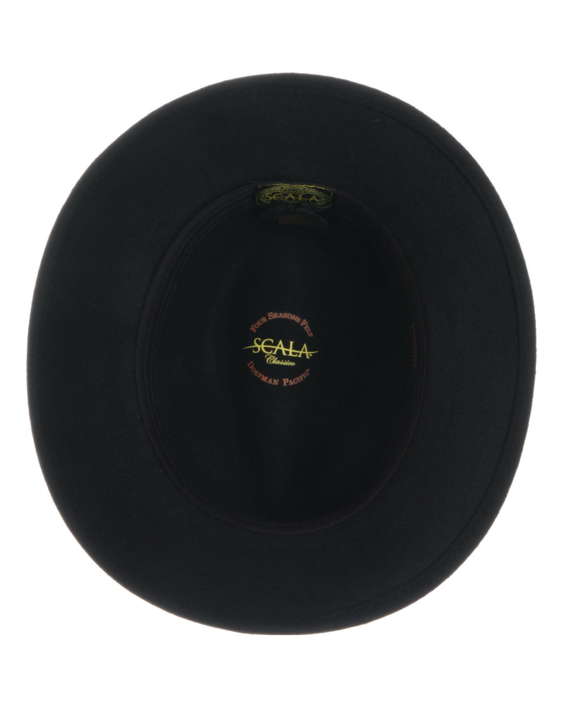 Scala Men's Crush Felt Safari Hat In Black