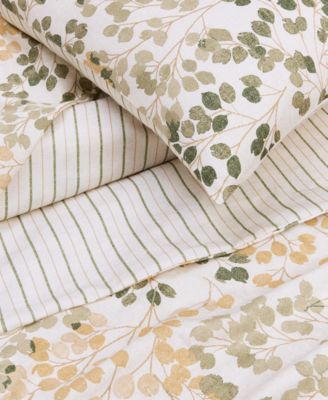 Alder Leaves 3-Pc. Duvet Set, Full/Queen, Macy's Exclusive