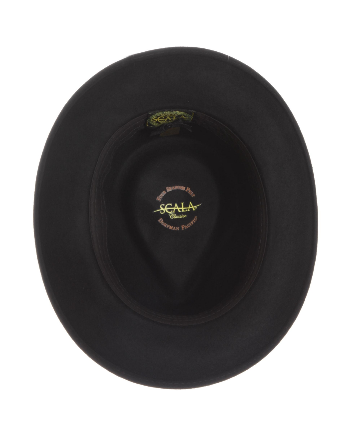 Scala Men's Felt Fedora Hat In Brown