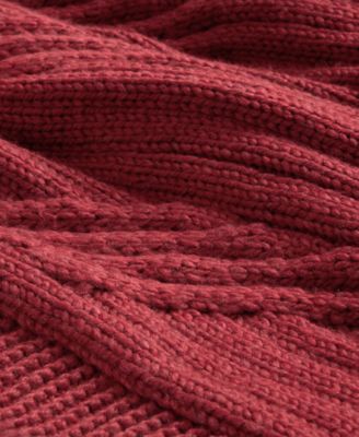 Sweater-Knit Throw, 50" x 60", Macy's Exclusive (A $125.00 Value)