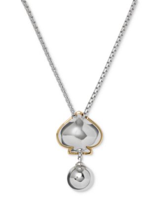 Sculpted Spade 25" Lariat Necklace