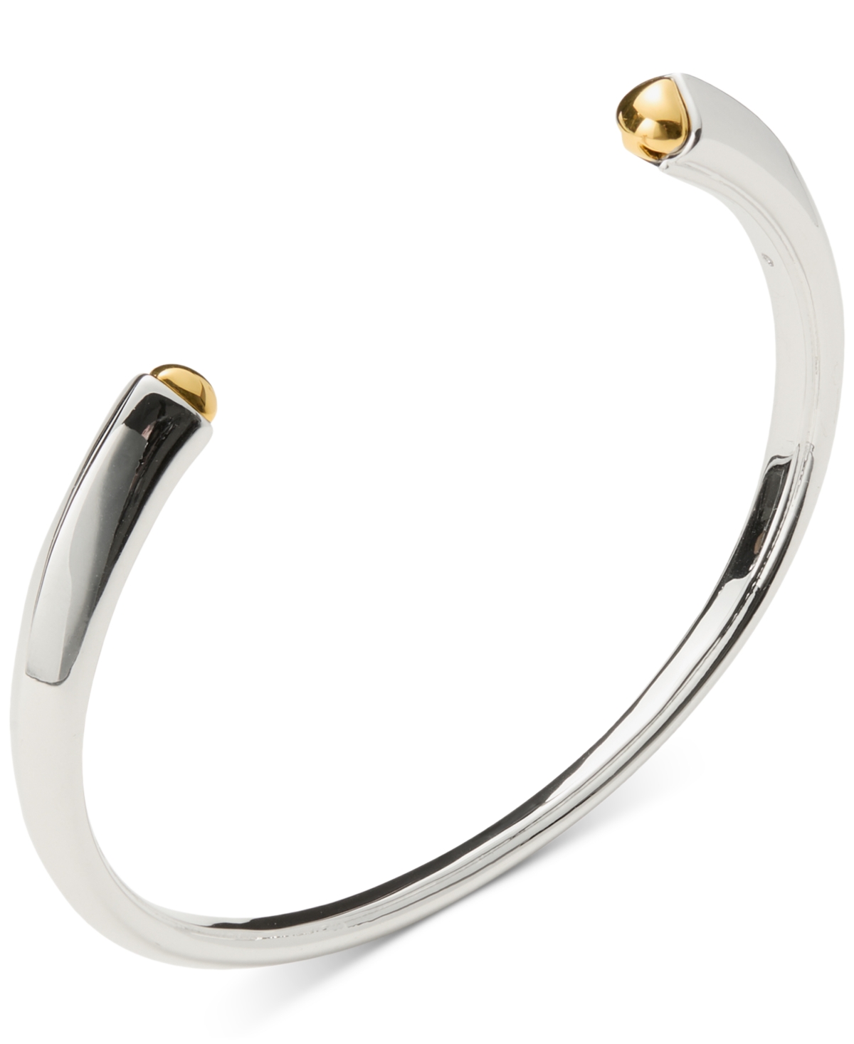 Kate Spade Two-tone Sculpted Spade Open Cuff Bracelet In Multi