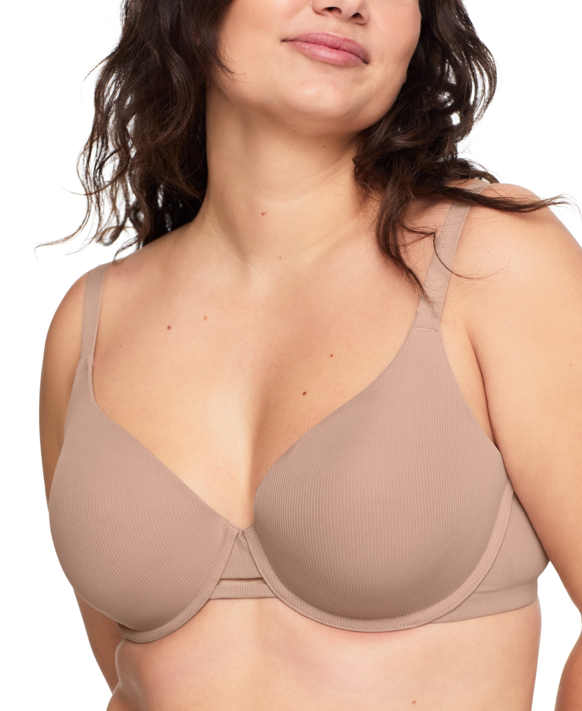 Warner's Warners No Side Effects Underarm And Back-smoothing Underwire Lightly Lined T-shirt Bra Ra3081a In Neutral