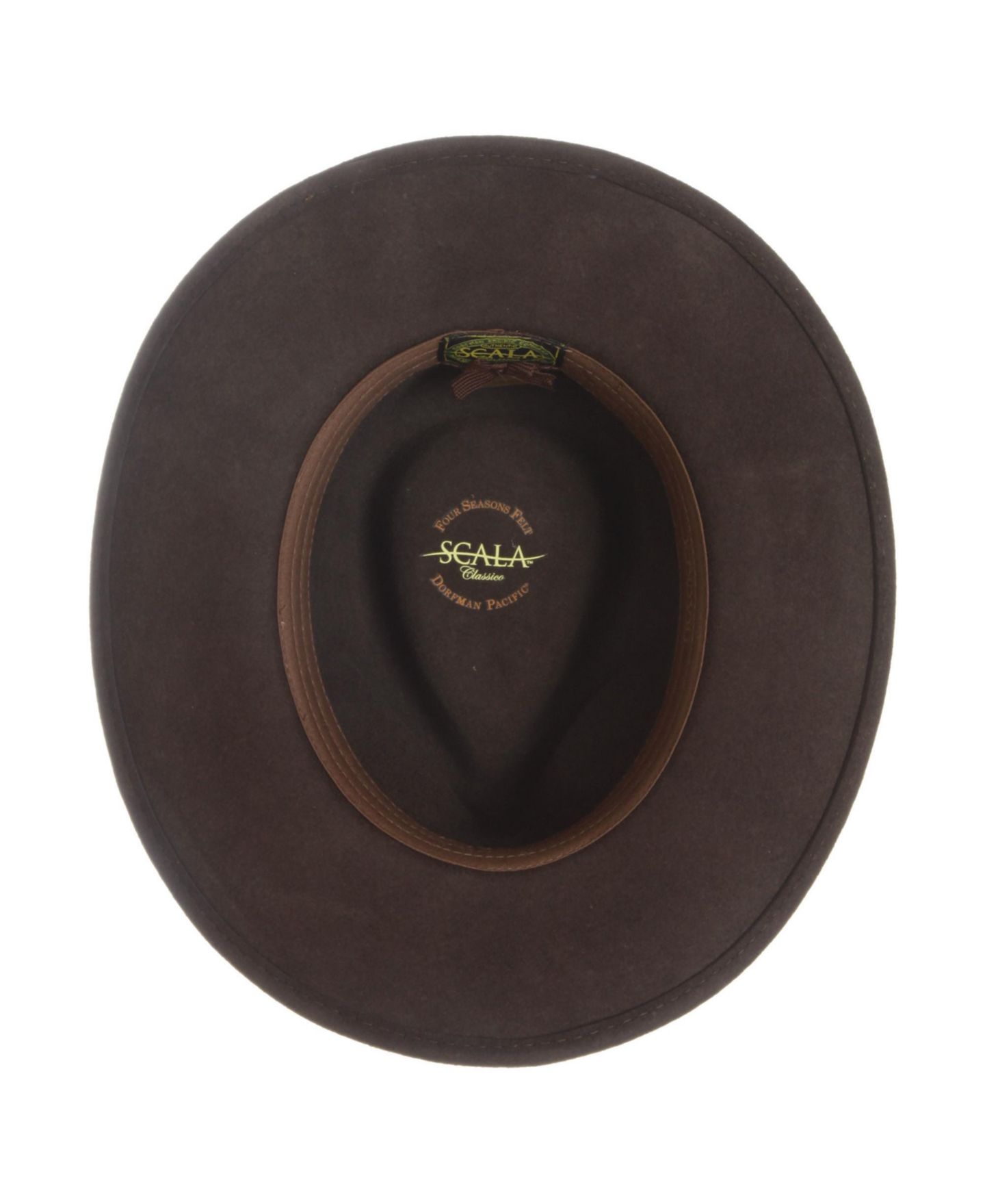 Мужской головной убор Scala Crush Wool Felt Tracker Hat, цвет: Оливковый — фото 4